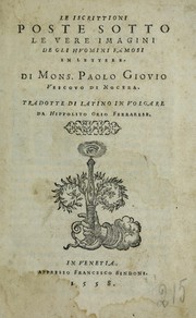Cover of: Le iscrittioni poste sotto le vere imagini de gli hvomini famosi in lettere