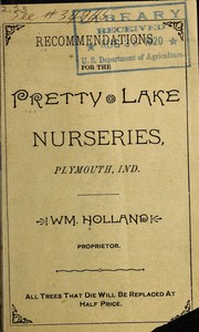 Cover of: Recommendations for the Pretty Lake Nurseries by Holland & Co