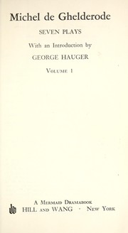 Cover of: Seven plays.