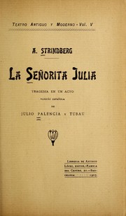 Cover of: La sen orita Julia: tragedia en un acto