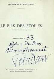 Cover of: Le fils des etoiles: pastorale kaldeenne en trois actes