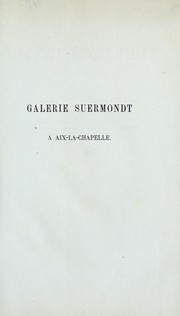 Cover of: Galerie Suermondt a Aix-la-Chapelle
