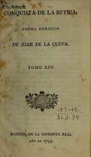 Cover of: Conquista de la Betica: poema heroyco.