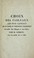 Cover of: Choix des tableaux les plus capitaux de la rare et precieuse collection recueillie dans l'Espagne et dans l'Italie, par M. Lebrun, dans les annees 1807 et 1808