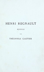 Henri Regnault by Théophile Gautier