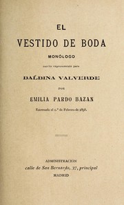 Cover of: El vestido de boda: mono logo