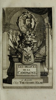 Cover of: Les delices de la campagne a l'entour de la ville de Leide by Gerard Goris
