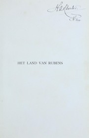 Cover of: Het land van Rubens by Conrad Busken Huet