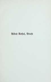 Cover of: Alfred Rethels Briefe