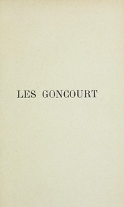 Cover of: Les Goncourt
