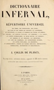 Cover of: Dictionnaire infernal by J.-A.-S Collin de Plancy