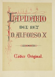 Cover of: Lapidario del rey D. Alfonso X: codice original.