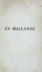 Cover of: En Hollande: lettres a un ami