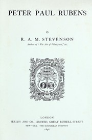 Cover of: Peter Paul Rubens by Robert Alan Mowbray Stevenson