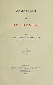 Cover of: Memorials of Holdenby