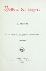 Cover of: Holbein der jungere