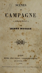 Cover of: Scenes de campagne by Henri Murger