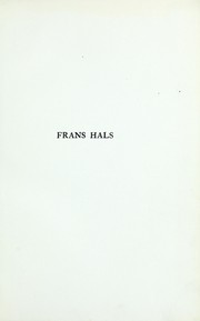 Cover of: Frans Hals