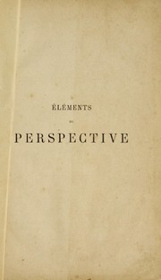 Elements de perspective by Armand Théophile Cassagne