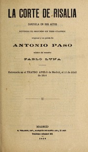 Cover of: La corte de Risalia by Pablo Luna