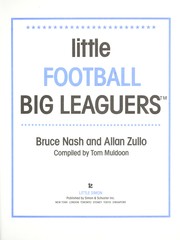 Cover of: Little football big leaguers | Bruce M. Nash