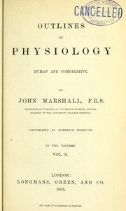 Cover of: Outlines of physiology: human and comparative
