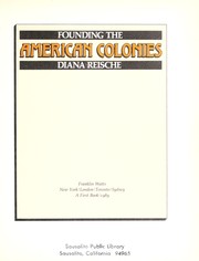 Cover of: Founding the American colonies