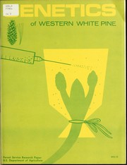 Cover of: Genetics of western white pine by Richard T. Bingham