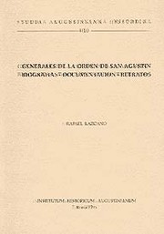 Cover of: Generales de la Orden de San Agustín: Biografias, documentación, retratos