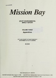 Cover of: Mission Bay: draft environmental impact report