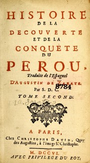 Cover of: Histoire de la decouverte et de la conquête du Perou