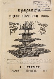 Cover of: Farmer's price list for 1896