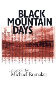 Cover of: Black Mountain days