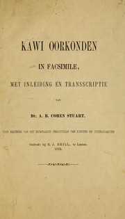 Cover of: Kawi oorkonden in facsimile by Cohen Stuart, Abraham Benjamin