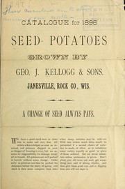 Cover of: Catalogue for 1896: seed potatoes grown by Geo. J. Kellogg & Sons