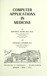 Cover of: Computer applications in medicine