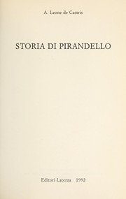 Cover of: Storia di Pirandello