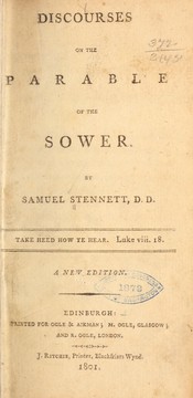 Cover of: Discourses on the parable of the sower by Samuel Stennett