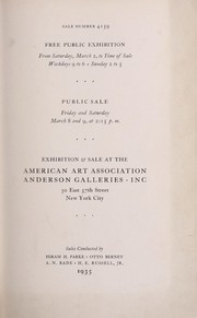 Fine Georgian furniture by American Art Association, Anderson Galleries (Firm)