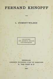 Fernand Khnopff by Louis Dumont-Wilden