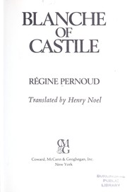Cover of: Blanche of Castile by Régine Pernoud