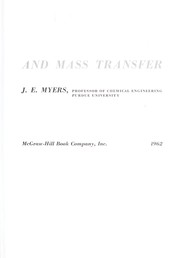 Cover of: Momentum, heat, and mass transfer by C. O. Bennett