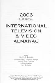 International Television & Video Almanac 2006 (International Television and Video Almanac)