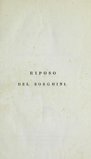 Cover of: Il riposo di Raffaello Borghini