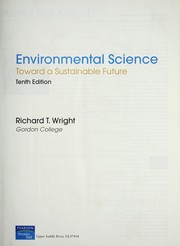 Cover of: Environmental science: toward a sustainable future