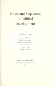 Cover of: Crises and sequences in political development.