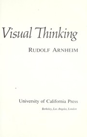 Cover of: Visual thinking. by Rudolf Arnheim