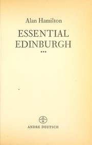 Cover of: Essential Edinburgh