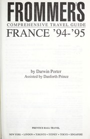 Cover of: Frommers France 95 (Frommer