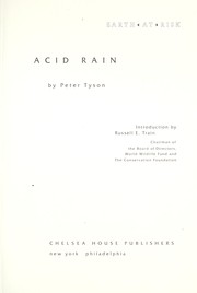 Cover of: Acid rain